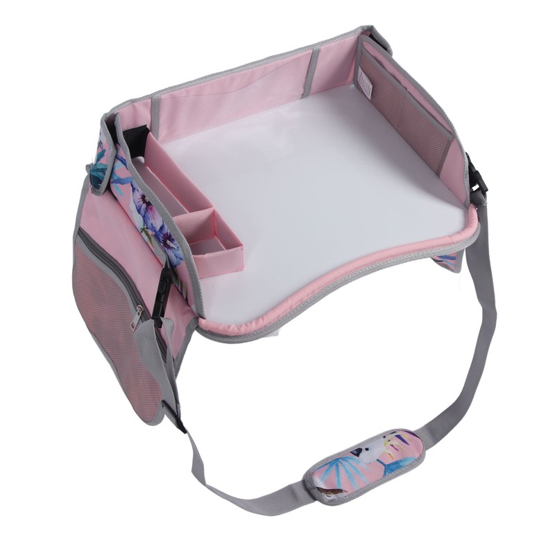 Kids Travel Tray Erasable Drawing Board Organization Pockets Activity Essentials