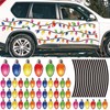 Bememo 116 Pcs Christmas Car Decorations Magnetic Christmas Decor 84