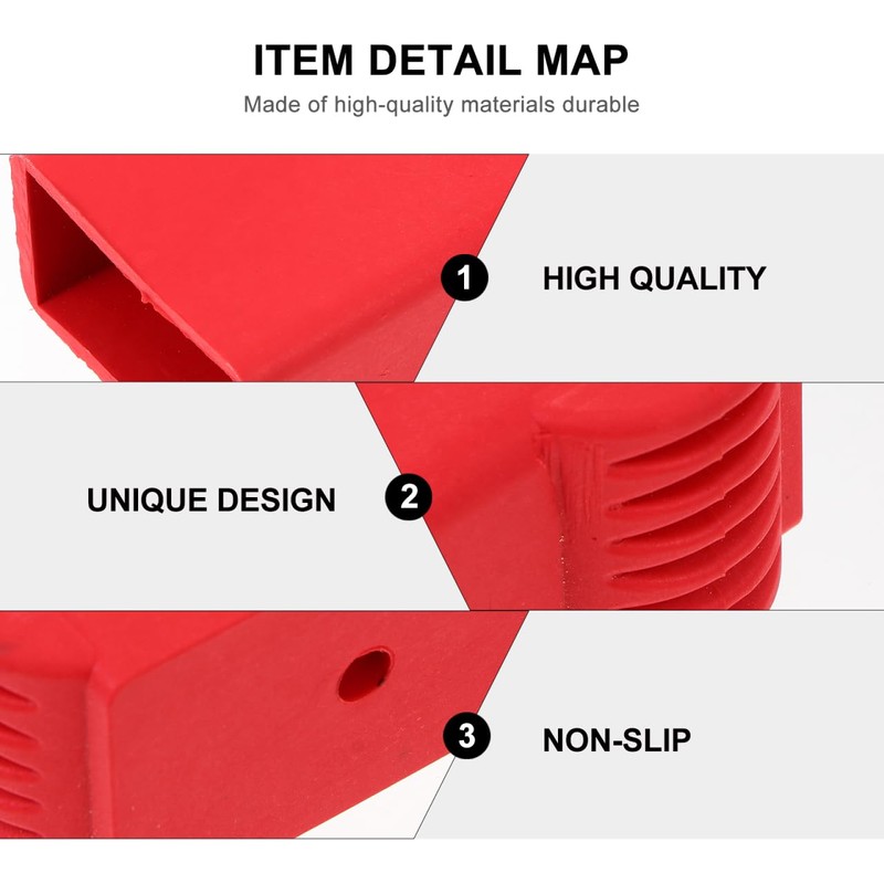ANDRESLAD 2pcs Ladder Top Protector Pads Non-Slip Ladder End Caps