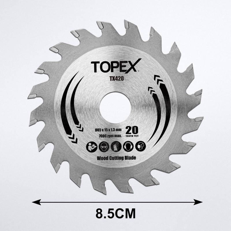TOPEX Circular Saw Blade 85mm Cutting Wood Blade