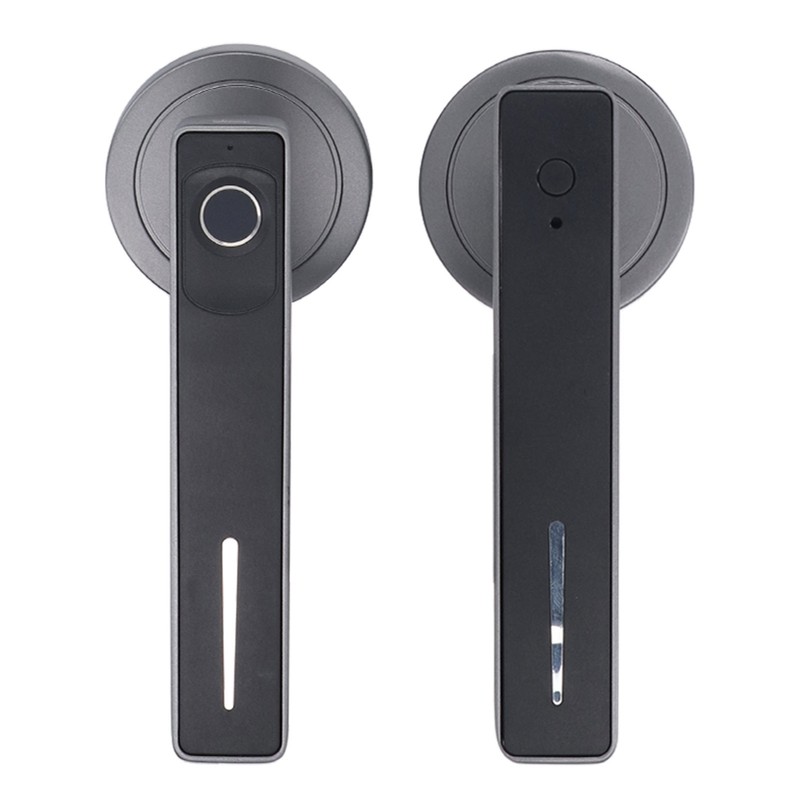 Smart Door Handle Fingerprint with 2 Key Fast Recognition Static