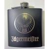 JDS INDUSTRIES Jagermeister 6 oz black stainless steel flask w