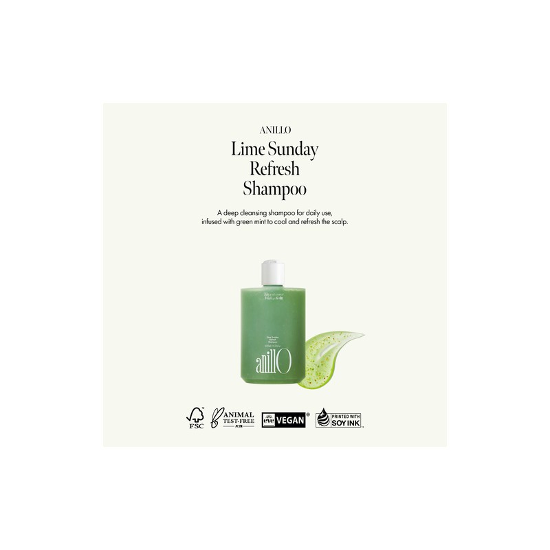 anillo [anillo]Lime Sunday Refresh Shampoo 450ml