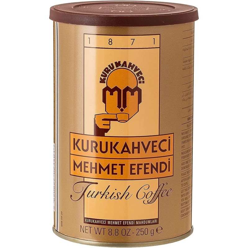 KURUKAHVECI MEHMET EFENDI Turkish Coffee, Arabica Beans, Roasted Ground,Rich Aroma,