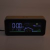 Digital Projection Alarm Clock VA HD Color Screen Wooden Weather