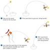 Oxawo Interactive Cat Toys Indoor Cats Toy Automatic Moving Feather