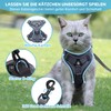 Grantop Adjustable Cat Harness, Escape-Proof Cat Harness with Lead Set,