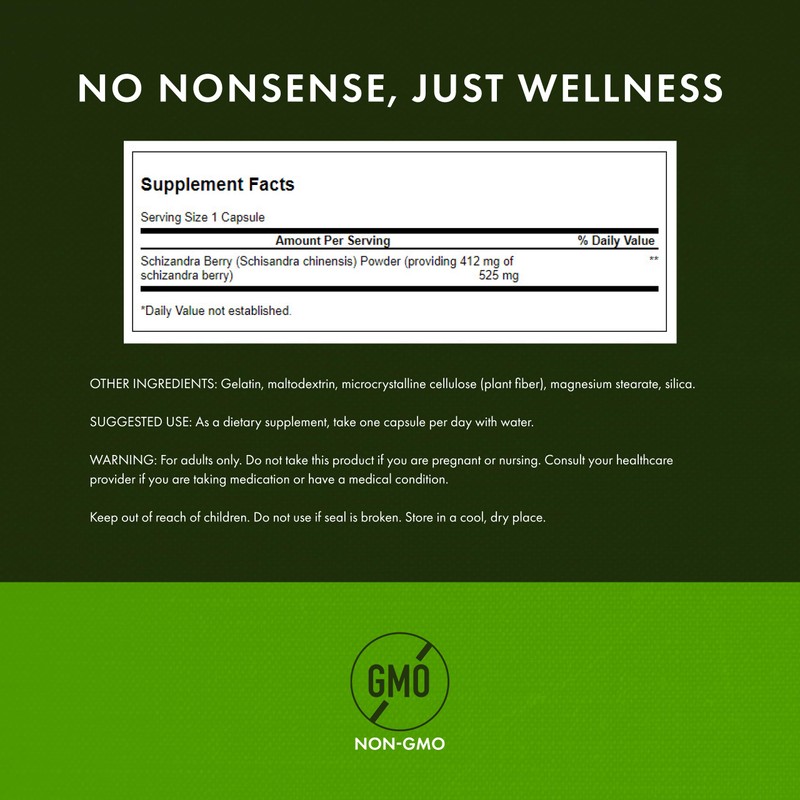 Swanson Full Spectrum Schizandra Berries - Herbal Supplement Promoting Stress