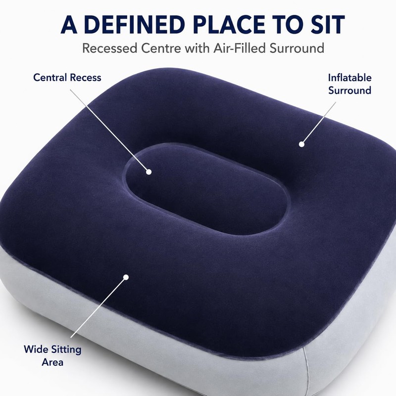 Soyinht 1PC Inflatable Seat Cushion, 37 x 30 x 20cm,