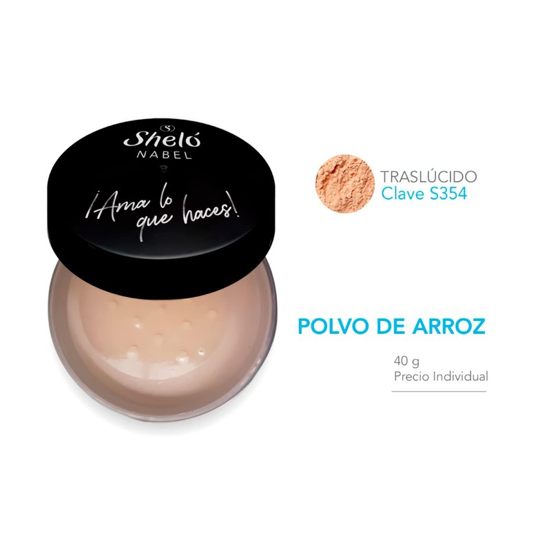 Sheló NABEL Polvo De Arroz Natural O Translucido Sellador De