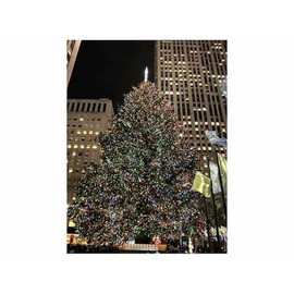 CafePress Christmas Tree Rockefeller Center Memory Keepsake Jewelry Box, 5"x5"x3.75"