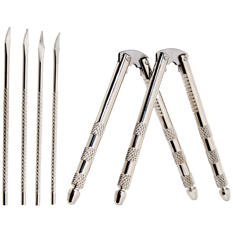 Chef Craft 21629-2PK Stainless Steel Set, 2 Nut Crackers and