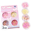 Funny Nail sequin glitter 4-piece set KN-A4217, 2 sets, mixed colors / 퍼니네일 스팽글 글리터 4종 세트 KN-A4217, 2세트, 혼합색상