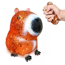 Capybara Sugar Squishy Stress Balls, Kawaii Capybara Sugar Ball Squishy Toys for Kids Adults, Sensory Squeeze Fidget Toys for Easter Basket Stuffers,, Goodie Bag Stuffers