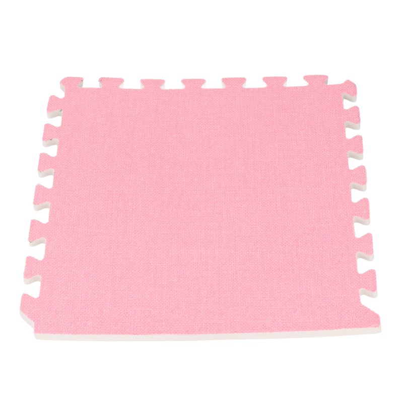 Cotton Linen Interlocking Mat Thicken Soundproofing Cuttable Patchwork Puzzle Foam