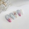 Blooming Handmade Nail Tips - Ballerina L / 블루밍 수제