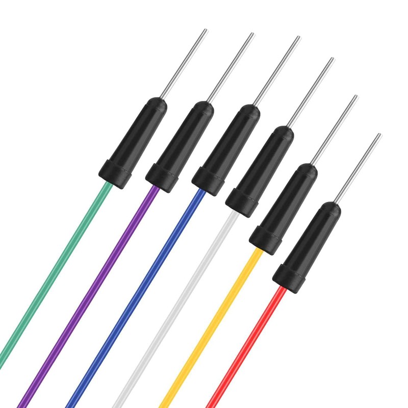 OcioDual Pack of 65 Jumper Cable Pink Male to Male