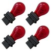 4-Pack Red 3157 Bright Light Bulbs Car Auto Signal Turn