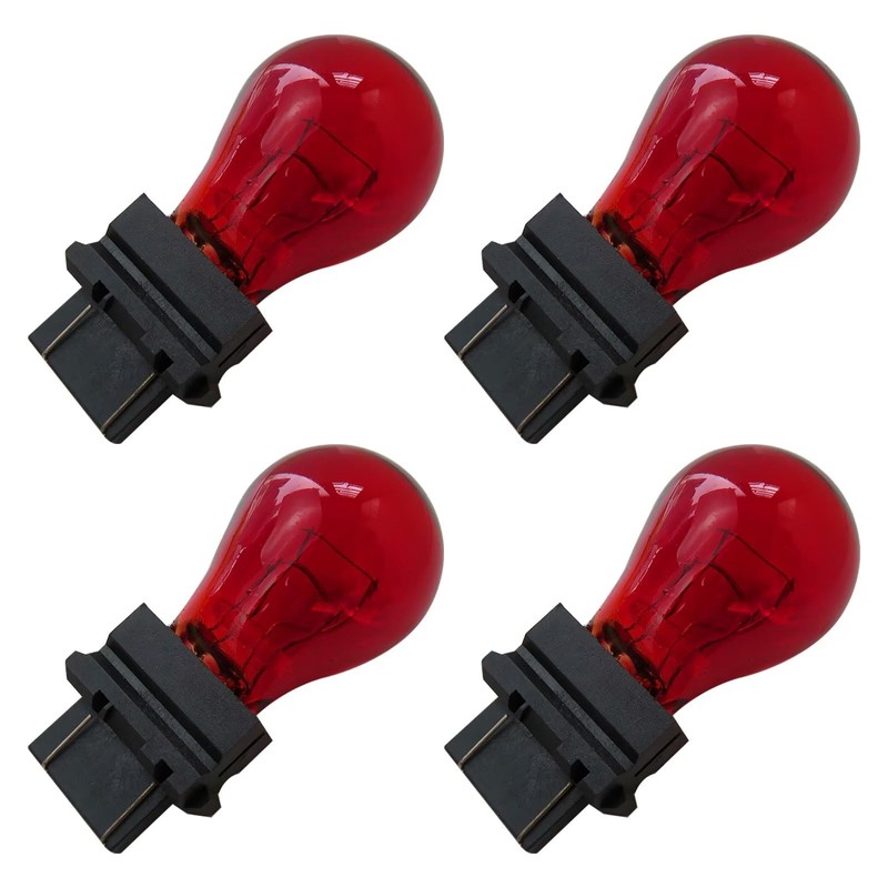 4-Pack Red 3157 Bright Light Bulbs Car Auto Signal Turn