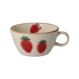 Izawa Corporation 115010 Nichichi Utsuwa Mule Soup Cup Strawberry Size (W x H x D): Approx. 4.3 x 2.3 inches (11 x 5.8 cm)