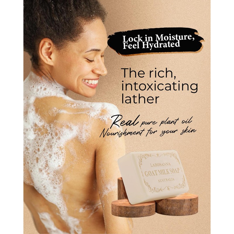 Australian Goat Milk Soap 6.35 OZ,Family Pack of 8,Moisturizing