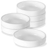 6PCS Ceramic Ramekins, 4.5 x 1.4 inch Creme Brulee Ramekins,
