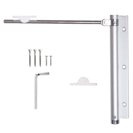 Rod Door Closer Made of Aluminium for Gate Wings up to 40 kg Including Mounting Material | Apartment Door, Entrance Door