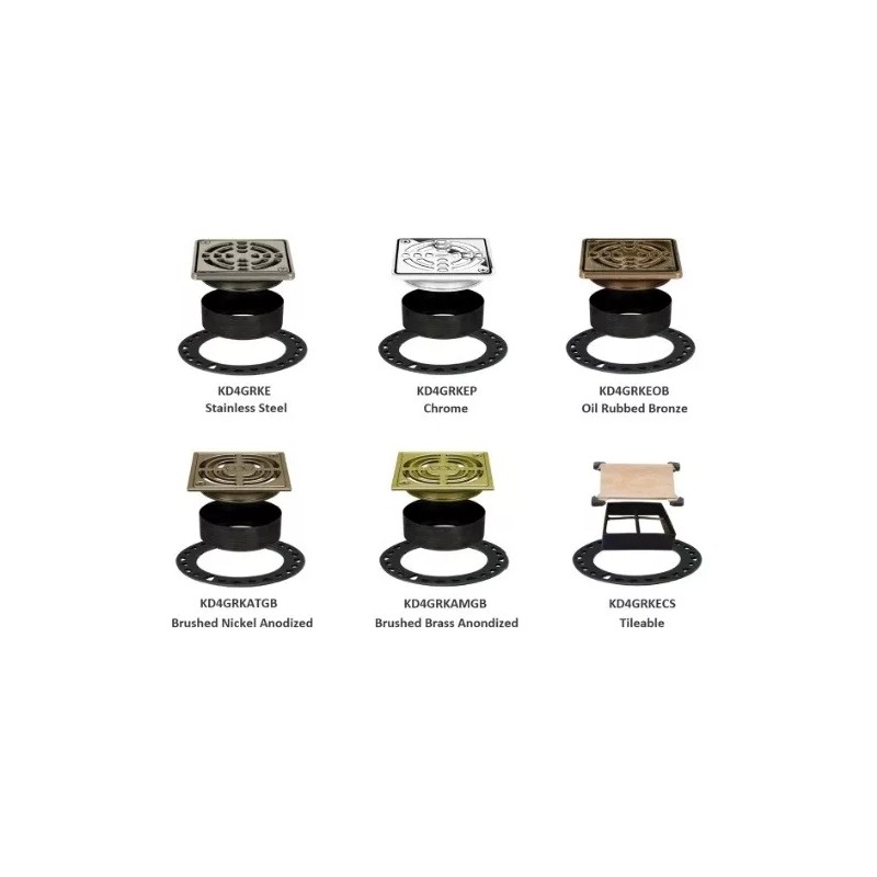 Schluter Kerdi-Drain Grate Kit- Stainless Steel