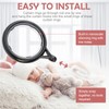 WCIC 32 Pack Curtain Rings and Hooks Black 40mm Hanging