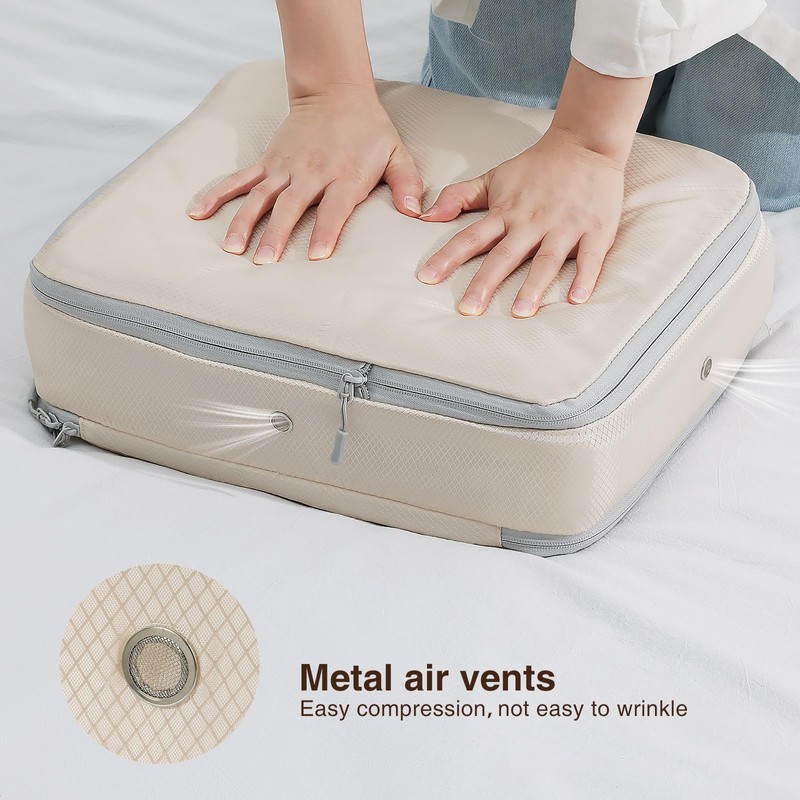 Homsorout Ultra Space Saving Compression Organisers - Set of 6,