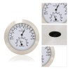 Round Hygrometer, Portable Exquisite Hygrometer, for Guitar Violin(Silver, 12)