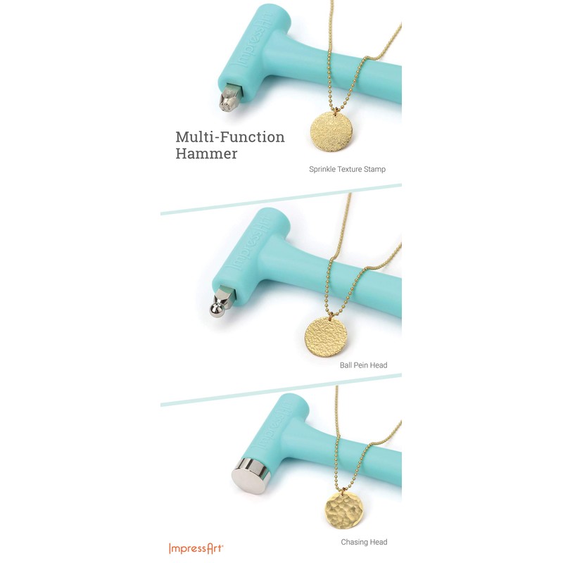 ImpressArt Multi-Function Hammer Kit, DIY Jewelry Making Tool for Metal