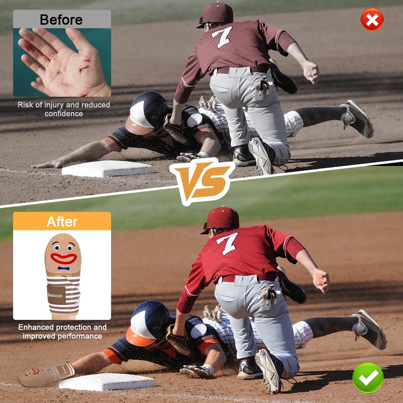 JUANWAN Baseball Sliding Mitt-Sliding Mitt Glove for Right & Left