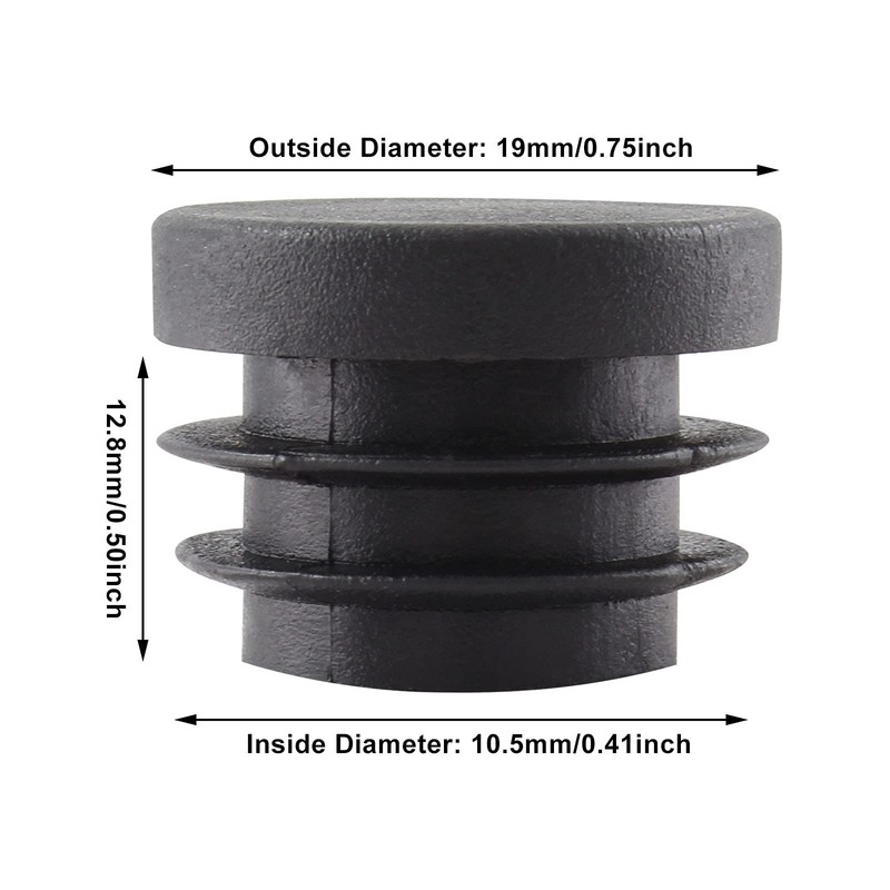 Piutouyar 12 Pack 3/4 Inch Round Plastic Plugs, Plastic Round