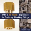 LTWFITTING Assortment Kit Tube OD 1/4" 5/16" 3/8" 1/2" LF