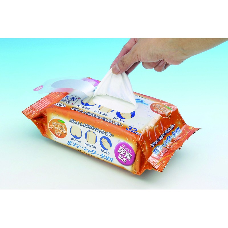 Body Shower Towels, Pack of 32, Disaster Prevention, Nursing Care,