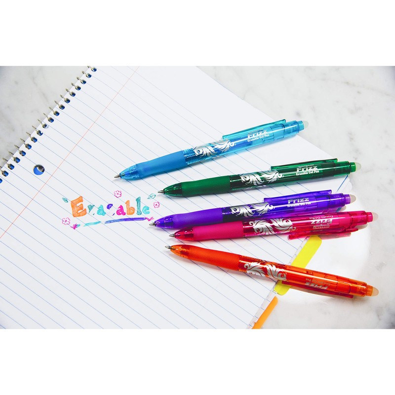 BAZIC Frizz Fashion Color Erasable Gel Retractable Pen with Grip