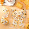 Generic AnyDesign Daisy Dots Wired Edge Ribbon Yellow White Craft