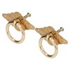 2 Pcs Antique Drawer Pulls Brass Chinese Antique Vintage Drawer