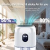 Desktop dehumidifier with 7-color ambient light, 1L (35oz) water tank