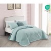 CHIXIN Quilt Twin Size - Geometric Pattern Bedspread Coverlet Set
