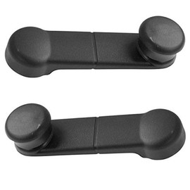 Parts N Go 1987-1989 Compatible with Mustang Manual Door Window Crank Handle Set Interior Front or Rear Driver & Passenger Side Left Right FO1354103 F7UZ1523342AAA