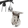 Pulley Wheel Bidirectional Rust Proof Silent Rotation Traction Wheel for