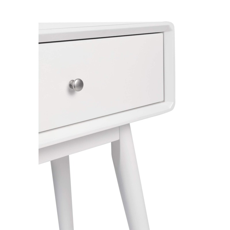 Elle Decor Rory Mid-Century Side Table, Modern Accent Bedside Nightstand,