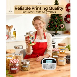 Label Maker Machine with-Tape, Label Maker Waterproof-labels, Rechargeable Backlit Portable Labeler, M950 12mm Bluetooth Label Printer for Home Organization and Storage, Office School Teacher Supplies