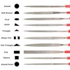 10Pcs Mini Metal File, Mini Diamond Needle File Set, Diamond