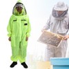 Beekeeping Suit Fluorescent Green One Piece Zipper Design Breathable Beekeeper