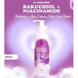 MY DREAM SKIN 1 bttle BAKUCHIOL + NIACINAMIDE NIGHT LOTION | LIGHTENING AND AGE DEFYING