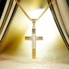 Jekvill 14k Gold Plated Cross Necklace for Women and men
