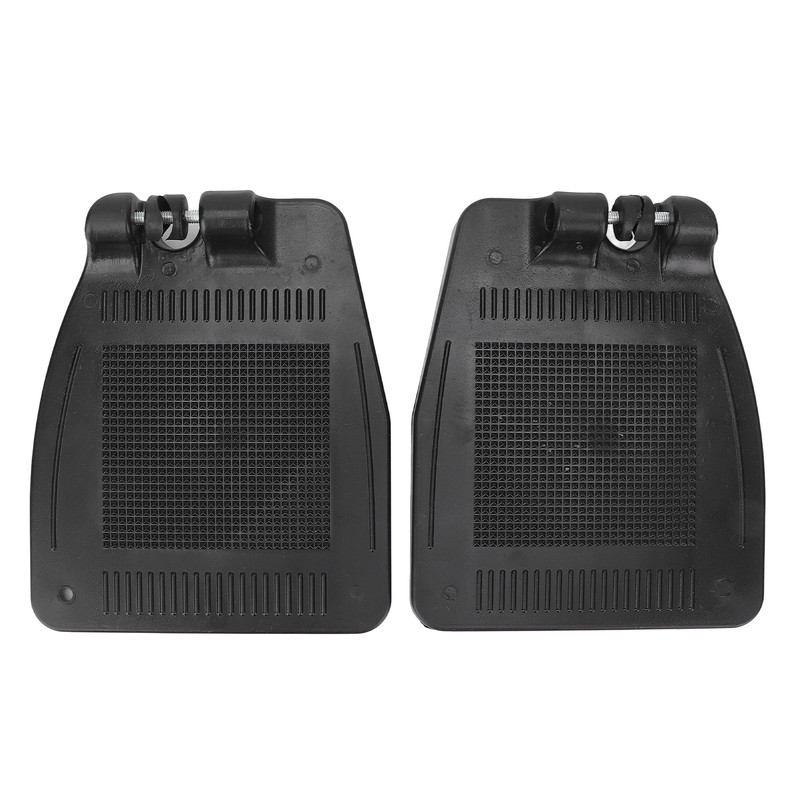 Pair Wheelchair Footplate 19x16cm Footrest Thickened ABS Plastic Nonslip Texture